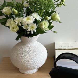 Crate & Barrel vibes Marloe / Marloe Sloane vase in Lava & Bone (Cream)